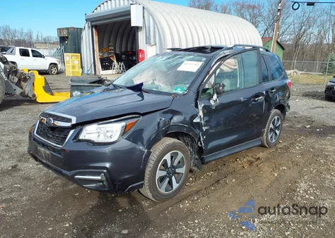 2018 Subaru Forester 2.5I Premium z USA, uszkodzony, nr VIN JF2SJAGC7JH607626